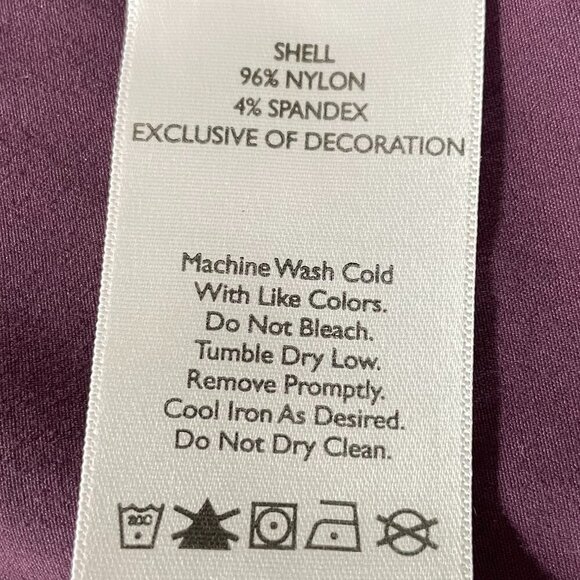 Eddie Bauer Travex High Neck Full Zip Multi Pockets Nylon Vest Purple Sz XS - Picture 10 of 14